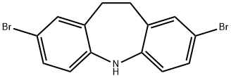2,8-二溴-10,11-二氢-5H-二苯并[B,F]氮杂平, 40583-96-8, 结构式