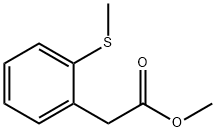 Benzeneacetic acid, 2-(methylthio)-, methyl ester 化学構造式