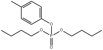 Phosphoric acid dibutyl(4-methylphenyl) ester Structure