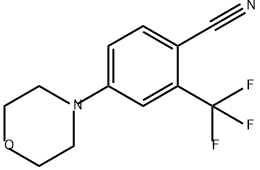 Benzonitrile, 4-(4-morpholinyl)-2-(trifluoromethyl)- Structure