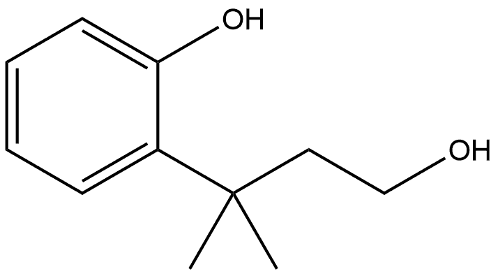 2-(4-hydroxy-2-methylbutan-2-yl)phenol Structure