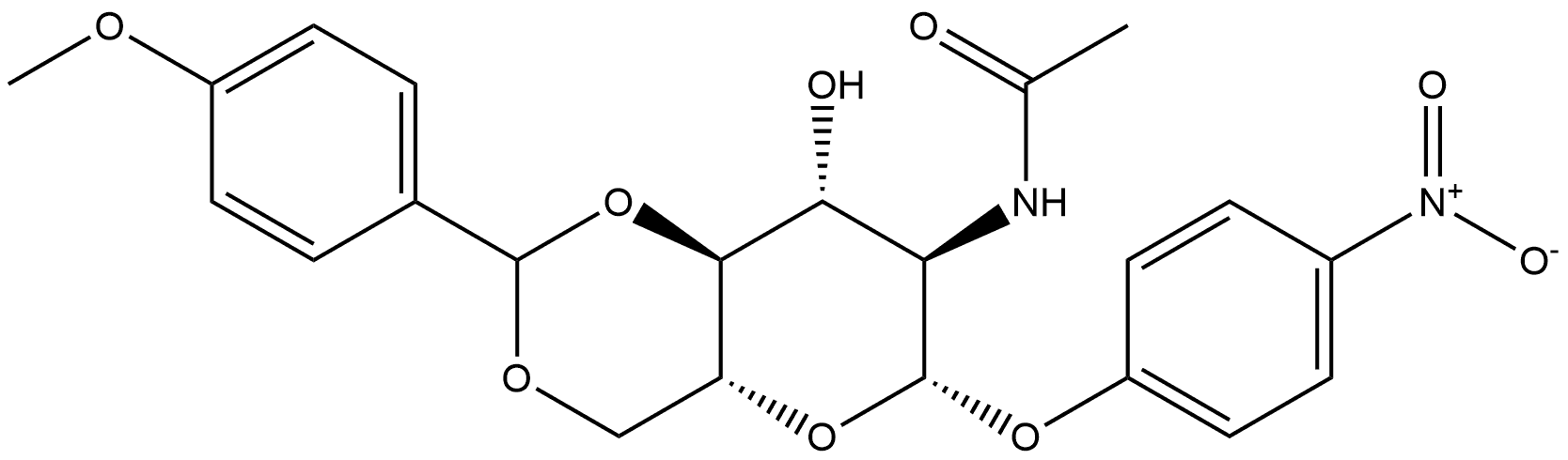 β-D-Glucopyranoside, 4-nitrophenyl 2-(acetylamino)-2-deoxy-4,6-O-[(4-methoxyphenyl)methylene]-