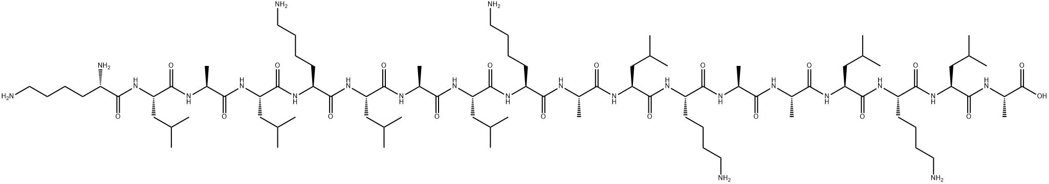 L-Alanine, L-lysyl-L-leucyl-L-alanyl-L-leucyl-L-lysyl-L-leucyl-L-alanyl-L-leucyl-L-lysyl-L-alanyl-L-leucyl-L-lysyl-L-alanyl-L-alanyl-L-leucyl-L-lysyl-L-leucyl- Structure