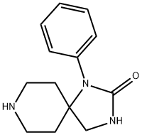 1-Phenyl-1,3,8-triazaspiro[4.5]decan-2-one Struktur