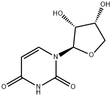 2,4(1H,3H)-Pyrimidinedione, 1-[(2R,3R,4R)-tetrahydro-3,4-dihydroxy-2-furanyl]- Structure