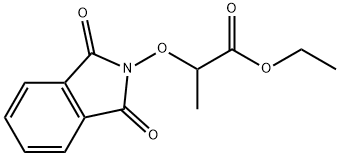Propanoic acid, 2-[(1,3-dihydro-1,3-dioxo-2H-isoindol-2-yl)oxy]-, ethyl ester Struktur