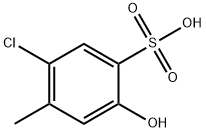 Benzenesulfonic acid, 5-chloro-2-hydroxy-4-methyl-,40677-43-8,结构式