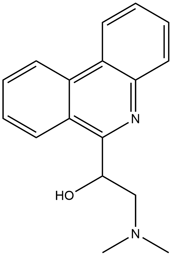 6-Phenanthridinemethanol, α-[(dimethylamino)methyl]-,40736-97-8,结构式
