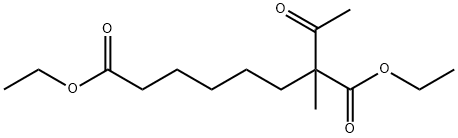 Octanedioic acid, 2-acetyl-2-methyl-, 1,8-diethyl ester Structure