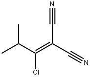 Propanedinitrile, 2-(1-chloro-2-methylpropylidene)- Structure