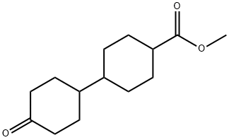 [1,1'-Bicyclohexyl]-4-carboxylic acid, 4'-oxo-, methyl ester Struktur