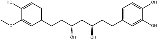 (3R,5R)-1-(4-Hydroxy-3-methoxyphenyl)-7-(3,4-dihydroxyphenyl)heptane-3,5-diol 结构式