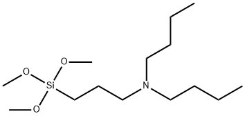 1-Butanamine, N-butyl-N-[3-(trimethoxysilyl)propyl]-,40835-31-2,结构式