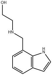 Ethanol, 2-[(1H-indol-7-ylmethyl)amino]- Struktur