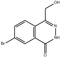 7-溴-4-(羟甲基)酞嗪-1(2H)-酮, 40849-17-0, 结构式