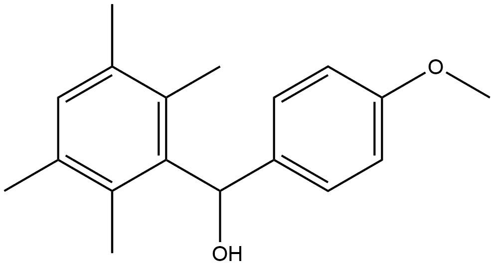 α-(4-Methoxyphenyl)-2,3,5,6-tetramethylbenzenemethanol Struktur