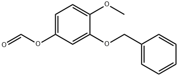 Phenol, 4-methoxy-3-(phenylmethoxy)-, 1-formate Structure