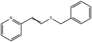 Pyridine, 2-[2-[(phenylmethyl)thio]ethenyl]- 化学構造式