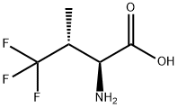 (2S,3R)-2-氨基-4,4,4-三氟-3-甲基丁酸 结构式