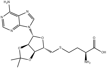 Adenosine, 5'-S-[(3S)-3-amino-3-carboxypropyl]-2',3'-O-(1-methylethylidene)-5'-thio- (9CI) Structure