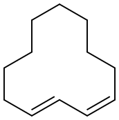 1,3-Cyclododecadiene Structure