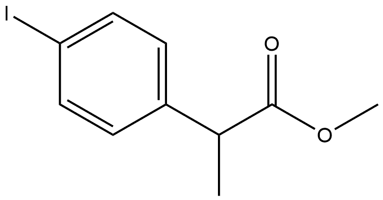 Benzeneacetic acid, 4-iodo-α-methyl-, methyl ester,41073-25-0,结构式