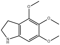 4,5,6-三甲氧基二氢吲哚 结构式