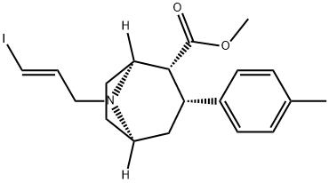 8-Azabicyclo[3.2.1]octane-2-carboxylic acid, 8-[(2E)-3-iodo-2-propen-1-yl]-3-(4-methylphenyl)-, methyl ester, (1S,2R,3R,5R)- Structure