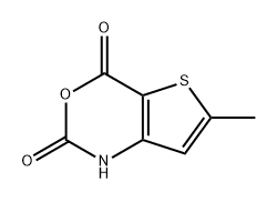 6-甲基-1H-噻吩[3,2-D][1,3]噁嗪-2,4-二酮 结构式