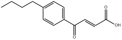 (2E)-4-(4-Butylphenyl)-4-oxo-2-butenoic acid Struktur