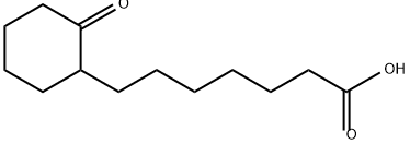 Cyclohexaneheptanoic acid, 2-oxo- Structure