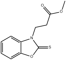 3(2H)-Benzoxazolepropanoic acid, 2-thioxo-, methyl ester Structure