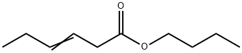 3-ヘキセン酸ブチル 化学構造式