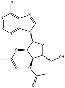 Inosine, 2',3'-diacetate Structure