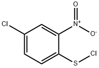 Benzenesulfenyl chloride, 4-chloro-2-nitro- Structure