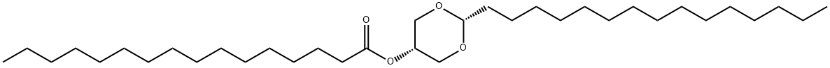 Hexadecanoic acid (2α,5α)-2-pentadecyl-1,3-dioxan-5-yl ester,41563-16-0,结构式