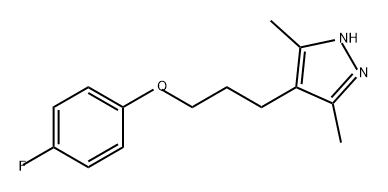 4-(3-(4-氟苯氧基)丙基)-3,5-二甲基-1H-吡唑, 415724-43-5, 结构式