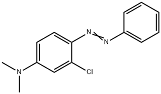 Benzenamine, 3-chloro-N,N-dimethyl-4-(2-phenyldiazenyl)- Structure