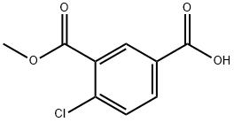 1,3-Benzenedicarboxylic acid, 4-chloro-, 3-methyl ester Struktur