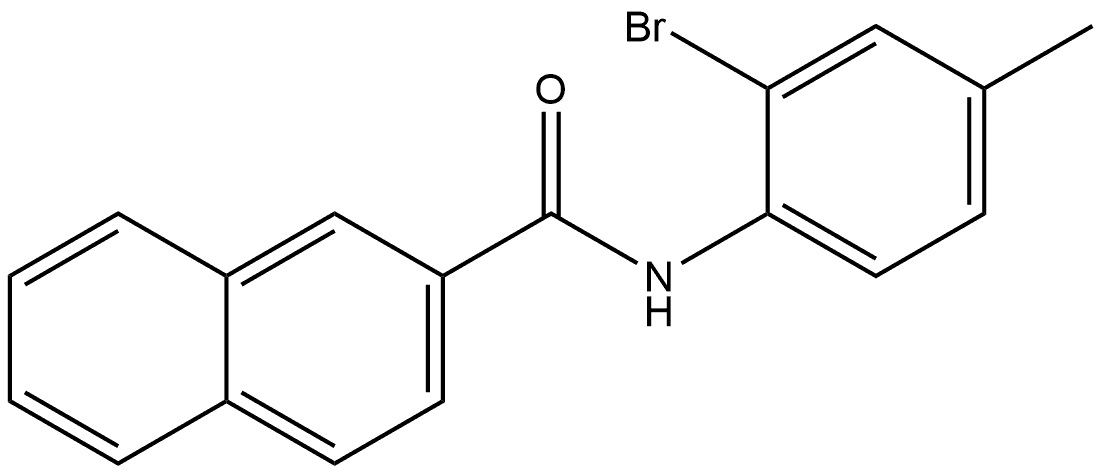 N-(2-Bromo-4-methylphenyl)-2-naphthalenecarboxamide,416874-40-3,结构式