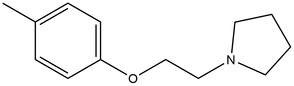 1-[2-(4-Methylphenoxy)ethyl]pyrrolidine Struktur