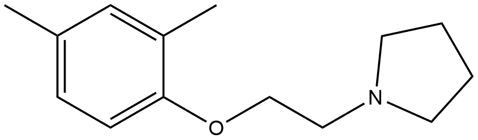 1-[2-(2,4-Dimethylphenoxy)ethyl]pyrrolidine Structure