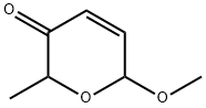 2H-Pyran-3(6H)-one, 6-methoxy-2-methyl- Structure