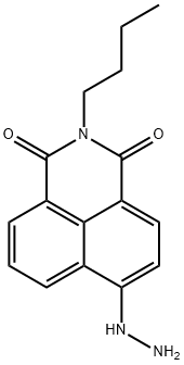 1H-Benz[de]isoquinoline-1,3(2H)-dione, 2-butyl-6-hydrazinyl- Struktur