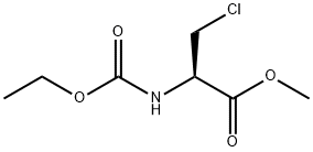 methyl (R)-3-chloro-2-((ethoxycarbonyl)amino)propanoate Struktur