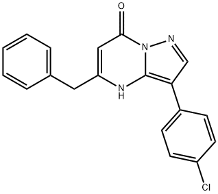 Pyrazolo[1,5-a]pyrimidin-7(4H)-one, 3-(4-chlorophenyl)-5-(phenylmethyl)-|5-苄基-3-(4-氯苯基)吡唑并[1,5-A]嘧啶-7(4H)-酮