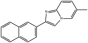 Imidazo[1,2-a]pyridine, 6-methyl-2-(2-naphthalenyl)- 结构式