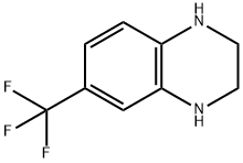 6-(トリフルオロメチル)-1,2,3,4-テトラヒドロキノキサリン 化学構造式