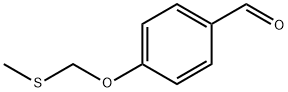 Benzaldehyde, 4-[(methylthio)methoxy]- Structure