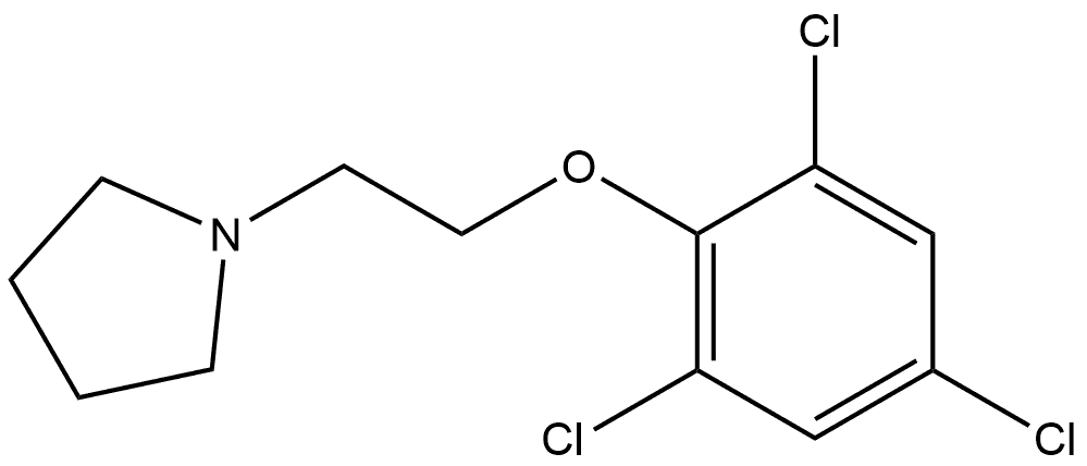 1-[2-(2,4,6-Trichlorophenoxy)ethyl]pyrrolidine Structure